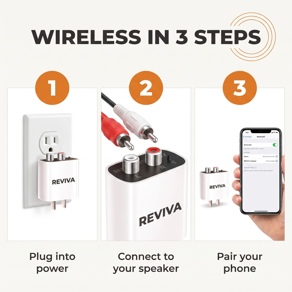 Reviva Bluetooth Stereo Adapter